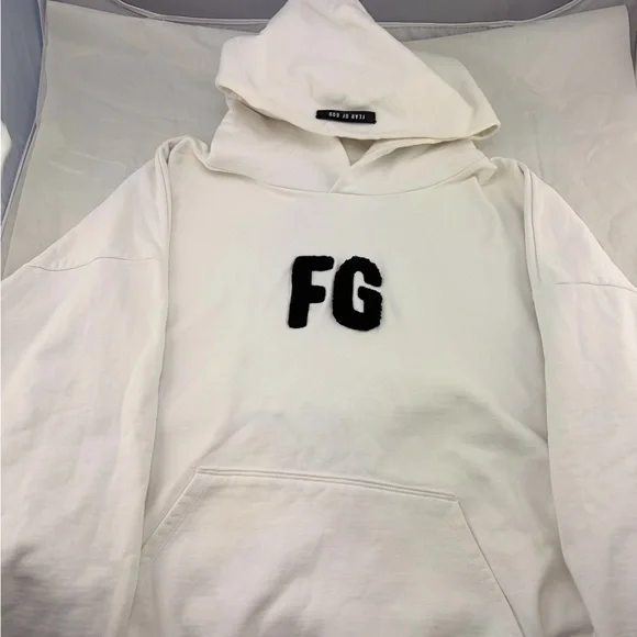 Fear of God Cream Hoodie Large - Picture 1 of 3